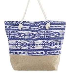 URBAN CANVAS TOTE WITH ROPE HANDLES